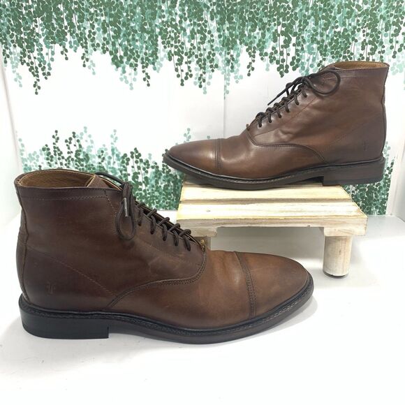Frye Mens Leather Paul 4001 Capped Front Ankle Boots Size 8 main image 10